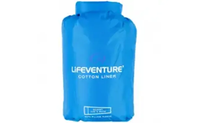 Lifeventure Cotton Sleeping Bag Liner, Mummy Blue - Sovepose