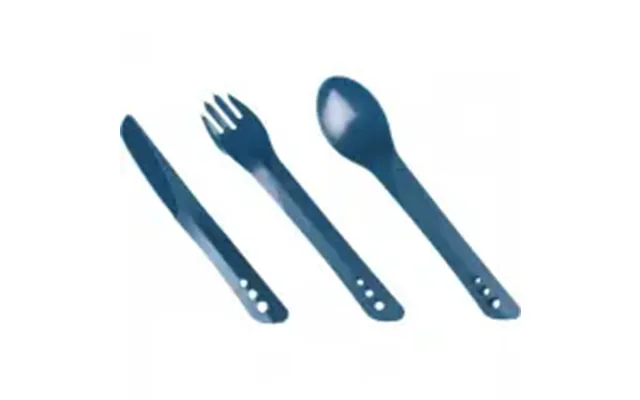 Lifeventure Ellipse Cutlery Set, Navy Blue - Bestik