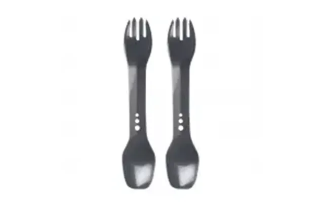 Lifeventure Ellipse Spork, 2-pack, Graphite - Bestik