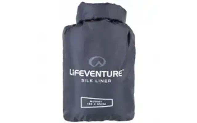 Lifeventure Silk Sleeping Bag Liner, Mummy Grey - Sovepose