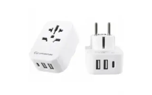 Lifeventure World To Europe Travel Adaptor With Usb - Adaptor