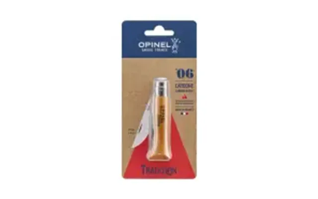 Opinel Nâ 6 Carbon Steel 7,0 Cm. Bøg Blister - Kniv
