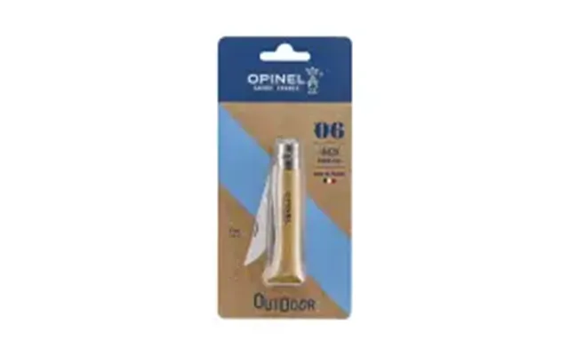 Opinel Nâ 6 Stainless 7,0 Cm. Bøg Blister - Kniv