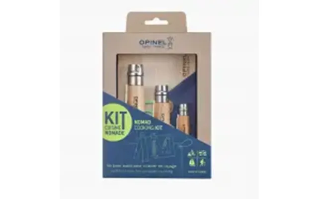 Opinel Nomad Cooking Kit 4 Dele Bøg - Kniv