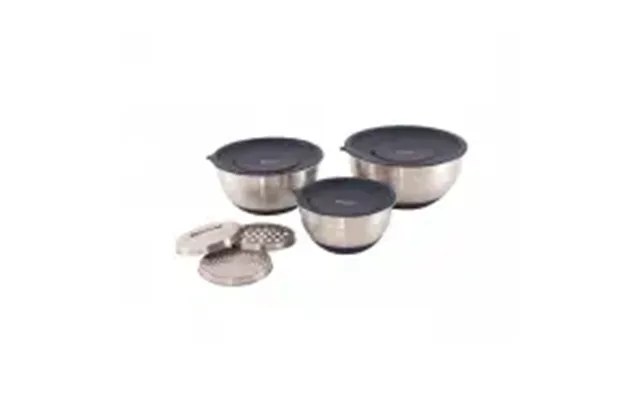 Outwell Chef Bowl Set With Lids & Graters - Skål