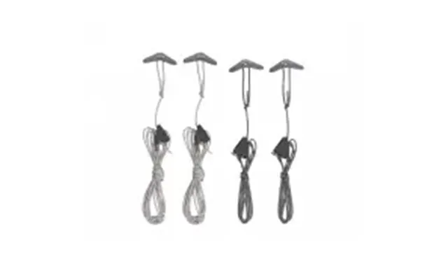 Sea To Summit Ground Control Guy Cords 4 Pack Dark Grey - Tilbehør Til Telte