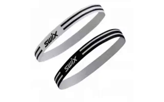 Swix Vantage Elastic Hairbands 2pk - Black Bright White