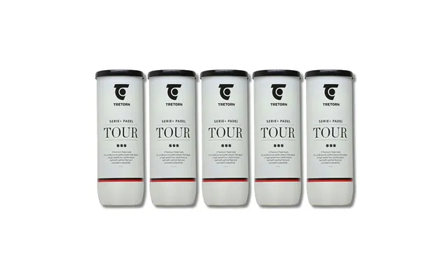 5 Rør Tretorn Serie Padel Tour Padelbolde