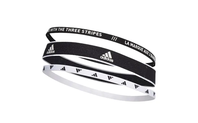 Adidas Hairband 3-pack Black White