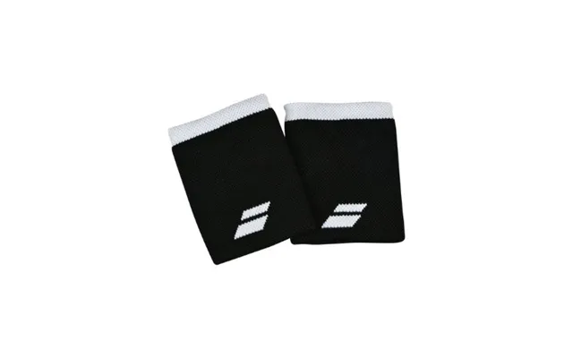 Babolat Logo Jumbo Wristband Black White