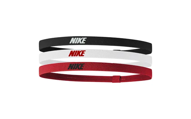 Nike Elastic Headbands 2.0 3-pack Black White University Red