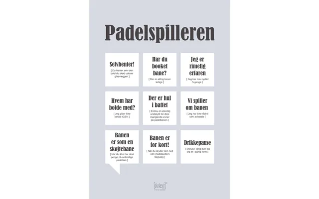 Plakat Padelspilleren