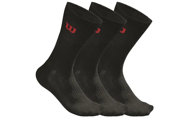 Wilson Crew Strømper 3-pak Sort product image