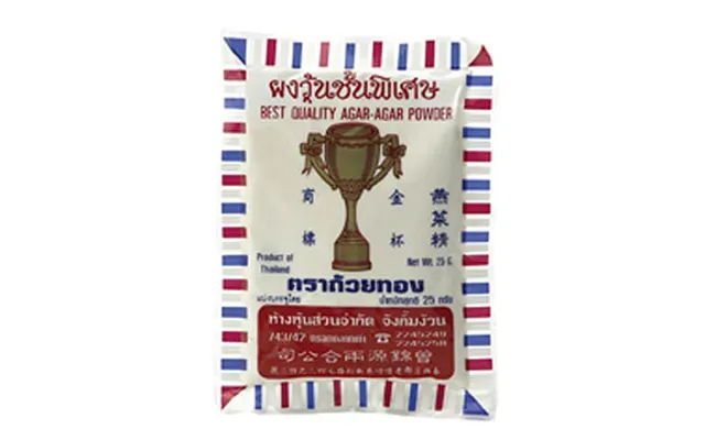 Agar Pulver Gold Cup Erstatning For Gelatine 25 G. - Desserter