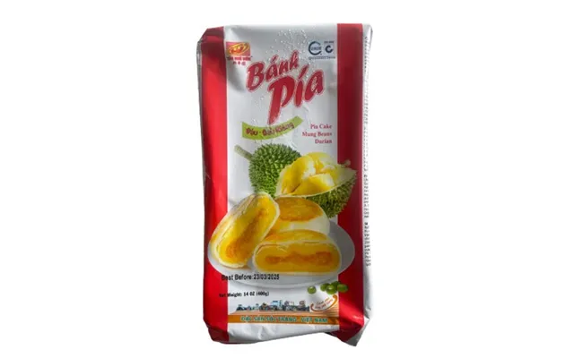 Banh Pia Mung Bean Durian Cake 400 G. - Kiks Og Kager