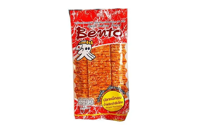 Bento Squid Seafood Snack Namprik Thai Original 20 G. - Fiskesnacks