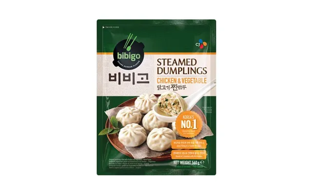 Bibigo Steamed Dumplings Chicken & Vegetable 560 G. - Dumplings Og Færdigretter