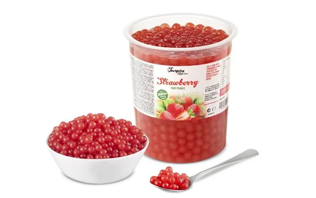 Boba Frugtperler Med Jordbær 1 Kg. - Boba Perler