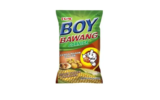 Boy Bawang Corn Snack Lechon Manok 90 G. - Peanuts Og Nødder
