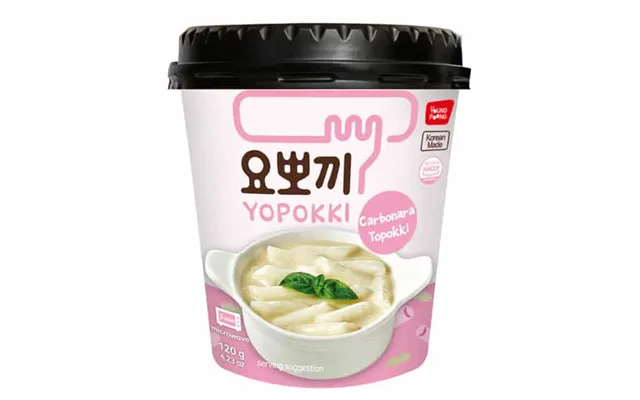 Carbonara Topokki Riskager Yopokki - Rice Cake 120 G.