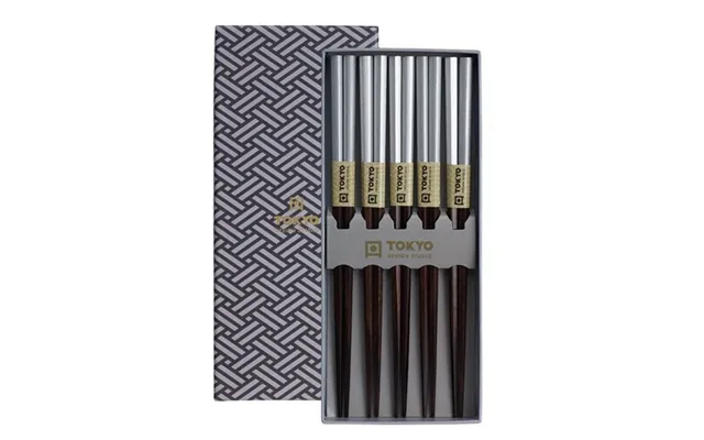 Chopstick Spisepinde Giftset Platinum Tokyo Design Studio 5 Par