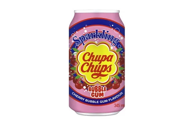 Chupa Chups Sodavand Med Bubble Gum Cherry 345 Ml. - Sodavand