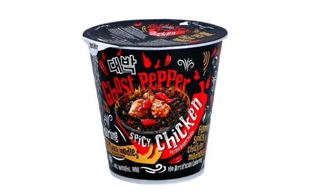 Daebak Ghost Pepper Bhut Jolokia Spicy Chicken Noodle 80 G. - Instant Nudler & Kopnudler