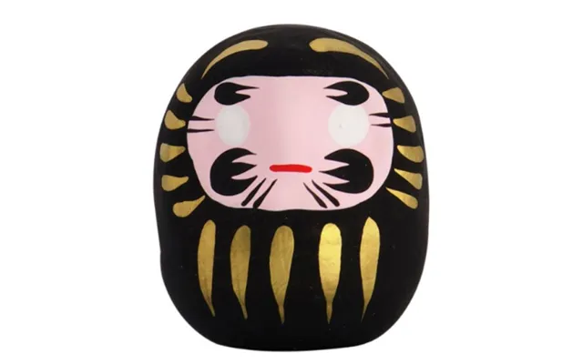 Daruma Black Doll 6 Cm. - Dekoration