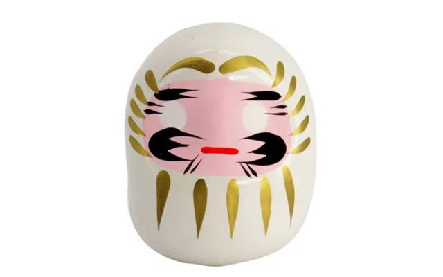 Daruma White Doll 6 Cm. - Dekoration