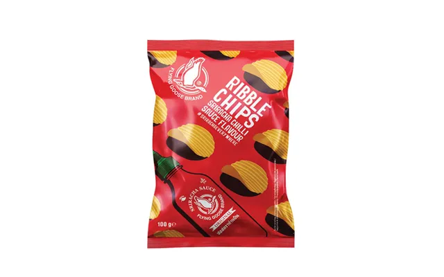 Flying Goose Ribble Siracha Chips 100 G. - Stop Madspild