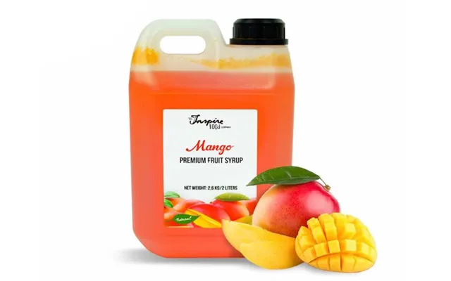 Frugtsirup Til Bubble Tea Med Mango Smag 2 Liter - Frugtsirup