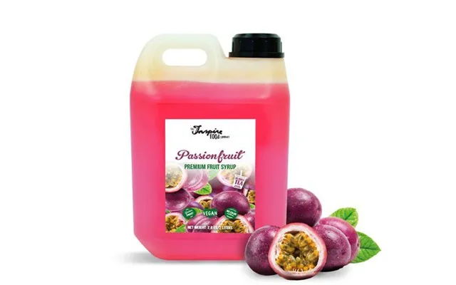 Frugtsirup Til Bubble Tea Med Passionsfrugt 2 Liter - Frugtsirup
