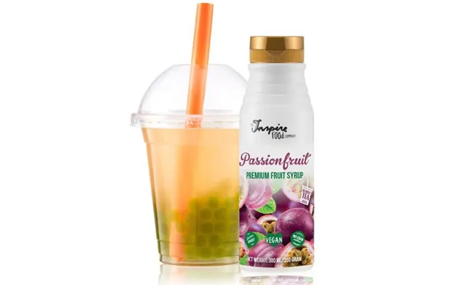 Frugtsirup Til Bubble Tea Med Passionsfrugt 300 Ml. - Frugtsirup