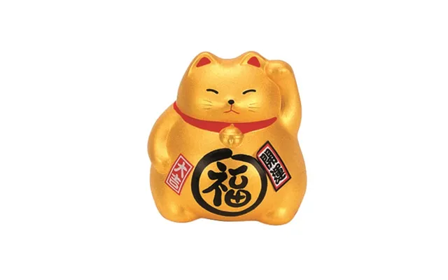 Gold Lucky Cat 9 Cm - Figurer