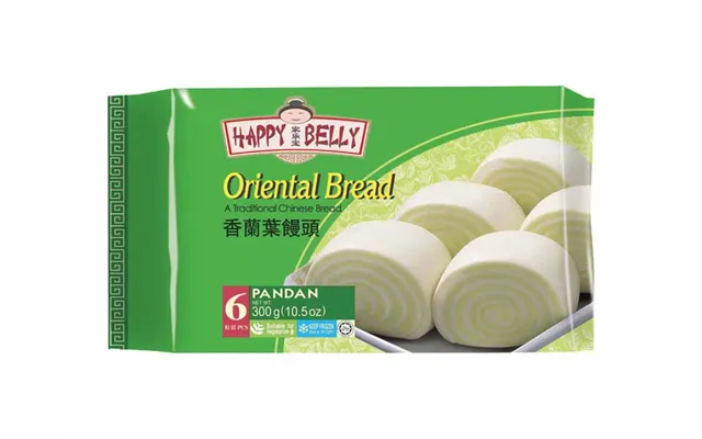 Happy Belly Orientalsk Brød M. Pandan 6 Stk. - Forårsrulledej, Gyoza Og Melprodukter