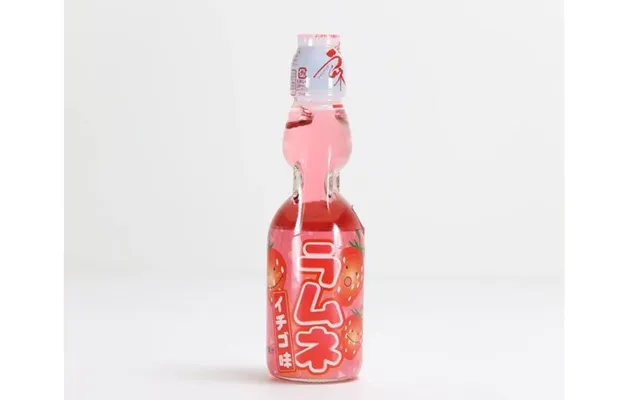 Hatakosen Ramune Strawberry 200 Ml. - Sodavand