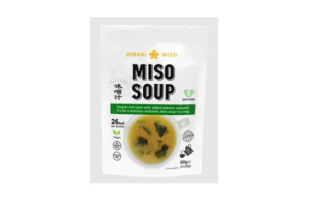 Hikari Miso Soup 3 Serveringer 60 G. - Miso Paste Misu Pasta