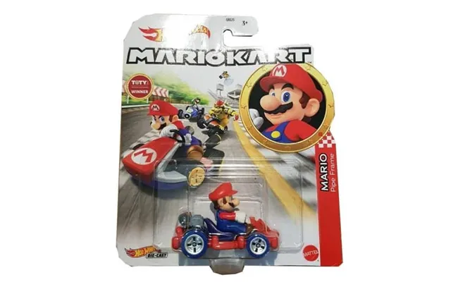Hot Wheels Mario Pipe Mario Kart Hdb34 - Legetøj