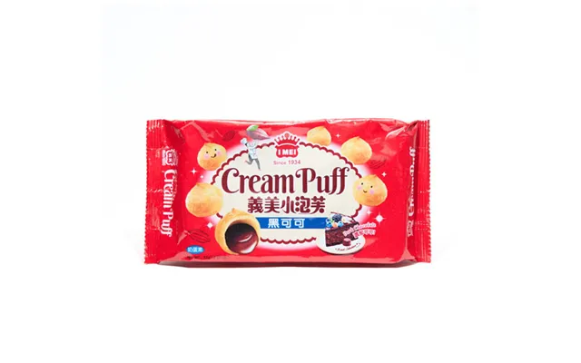 I Mei Cream Puff Dark Chocolate 57 G. - Kiks Og Kager