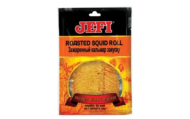 Jefi Tørrede Blæksprutte Snack Kølevare 30 G. - Snacks