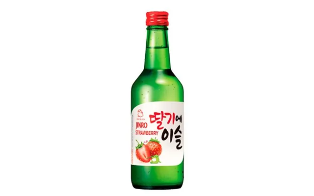 Jinro Strawberry Soju 13% 35 Cl. - Spiritus, Vin & Sake