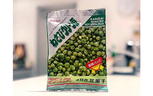 Kasugai Roasted Hot Green Peas Wasabi 67 G. - Ærter, Bønner Og Frø