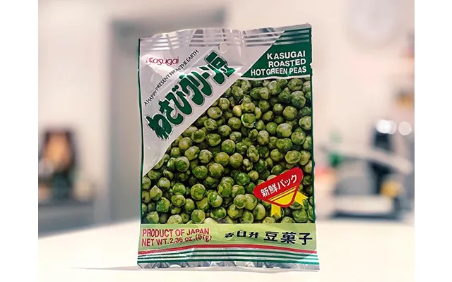 Kasugai Roasted Hot Green Peas Wasabi 67 G. - Ærter, Bønner Og Frø