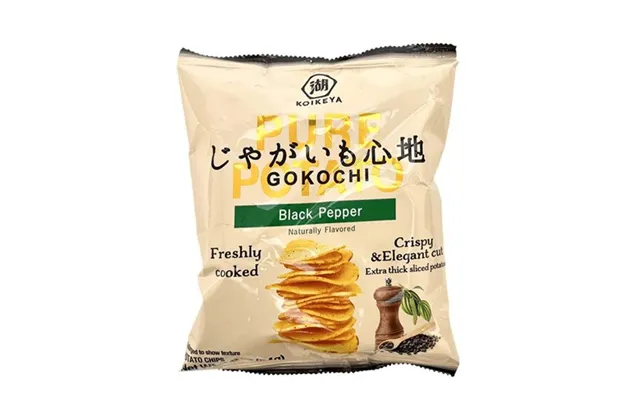 Koikeya Snack Chips Black Pepper 50 G. - Stop Madspild