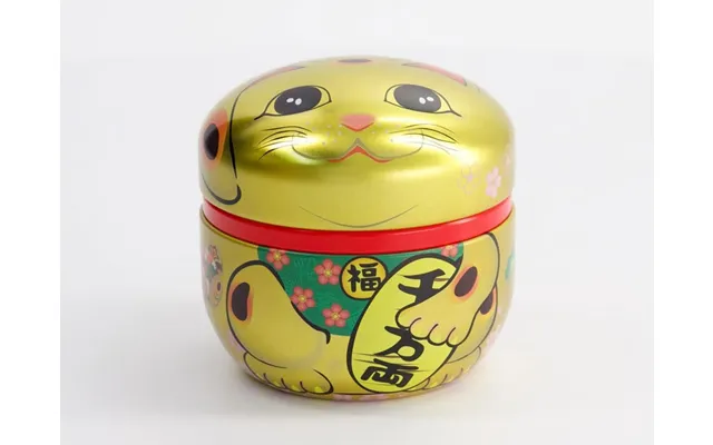 Lucky Cat Teholder 100 G Japansk Tebeholder I Rustfrit Stål - Kaffe Og Te