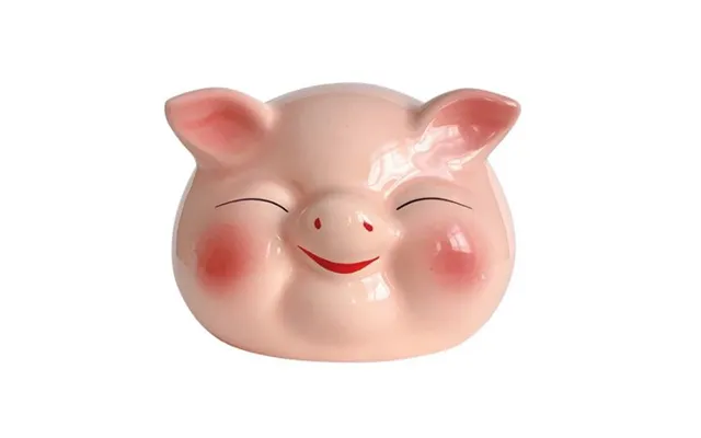 Lykkegris I Orange 10cm. - Figurer
