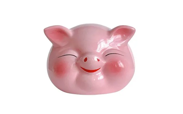 Lykkegris I Pink 10cm. - Figurer