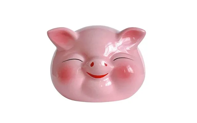 Lykkegris I Pink 10cm. - Figurer
