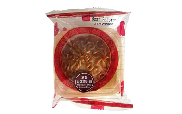 Månekage Mooncake White Lotus Egg 100 G. - Månekager