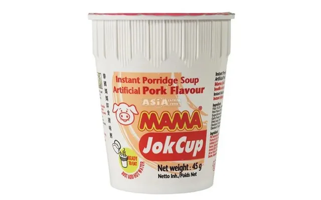 Mama Instant Rice Porridge Pork 45 G. - Sushi Ris Og Bælgfrugter